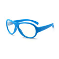 Anti blue light Soft Kid Eyeglasses Square Children Silica Gel Optical Frame